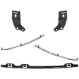 6-Piece Kit, Bumper, Chrome, Includes (1) Bumper, (2) Bumper Bracket, and (3) Bumper Retainer