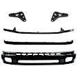 2002 Toyota Tundra - 6-Piece Kit Front, Lower Bumper, For Models With Steel , Painted Black,  Includes (1) Bumper, (2) Bumper Bracket, (1) Bumper Cover, (1) Bumper Trim, and (1) Valance