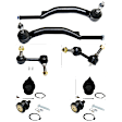 8-Piece Kit Tie Rod End Includes (4) Ball Joint, (2) Sway Bar Link and (2) Tie Rod End