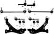 8-Piece Kit Control Arm Includes (2) Control Arm, (4) Sway Bar Link, and (2) Tie Rod End