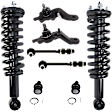 8-Piece Kit Front Suspension Kit, Includes (4) Ball Joint, (2) Loaded Strut, and (2) Sway Bar Link