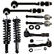 2004 Toyota Tundra SR5 - 8-Piece Kit Front, Driver and Passenger Side Fully Loaded Strut, For Models Without Off Road Package,  Includes (2) Loaded Strut, (2) Sway Bar Link, and (4) Tie Rod End