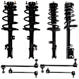 8-Piece Kit Front and Rear, Driver and Passenger Side Fully Loaded Strut, FWD, Includes (4) Sway Bar Link and (4) Shock Absorber and Strut Assembly