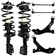 6-Piece Kit Front, Driver and Passenger Side Fully Loaded Strut, Includes (2) Control Arm, (2) Sway Bar Link and (2) Shock Absorber and Strut Assembly