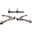 6-Piece Kit Suspension Kit Includes (4) Control Arm and (2) Tie Rod End