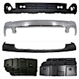 5-Piece Kit, Bumper, Chrome, Includes (1) Bumper, (1) Bumper Cover, (2) Bumper Retainer, and (1) Valance