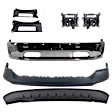 2019 Ram 1500 Classic - 7-Piece Kit Front, Lower Bumper, For Models With Two Piece  Type and Ram Logo On Grille, Chrome,  Includes (1) Bumper, (2) Bumper Bracket, (1) Bumper Cover, (2) Bumper Trim, and (1) Valance