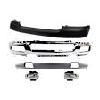 5-Piece Kit, Bumper, Chrome, Includes (1) Bumper, (1) Bumper Cover, (2) Fog Light, and (1) Valance