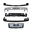 5-Piece Kit, Bumper, Chrome, Includes (1) Bumper, (1) Bumper Bracket, (1) Bumper Cover, (1) Grille Assembly, and (1) Valance
