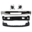 5-Piece Kit, Bumper, Chrome, Includes (1) Bumper, (2) Bumper Bracket, (1) Bumper Cover, and (1) Valance