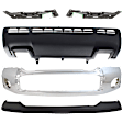 5-Piece Kit, Bumper, Chrome, Includes (1) Bumper, (1) Bumper Cover, (2) Bumper Retainer, and (1) Valance