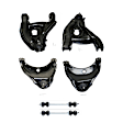 6-Piece Kit Control Arm Includes (4) Control Arm and (2) Sway Bar Link