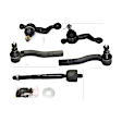 5-Piece Kit Front, Driver and Passenger Side Suspension Kit, Includes (2) Ball Joint, (2) Sway Bar Link, and (2) Tie Rod End