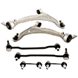 6-Piece Kit Control Arm Includes (2) Control Arm and (4) Sway Bar Link