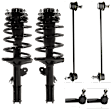 6-Piece Kit Fully Loaded Strut, Includes (2) Sway Bar Link, (2) Tie Rod End and (2) Shock Absorber and Strut Assembly