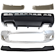 5-Piece Kit, Bumper, Chrome, Includes (1) Bumper, (1) Bumper Cover, (2) Headlight Filler, and (1) Valance
