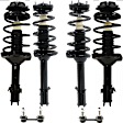 6-Piece Kit Suspension Kit, Includes (4) Shock Absorber and Strut Assembly and (2) Sway Bar Link