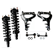 6-Piece Kit Control Arm, Includes (2) Control Arm, (2) Sway Bar Link and (2) Shock Absorber and Strut Assembly
