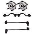 2-Wheel Set Wheel Hub, 5 Lugs, With Bearing, Includes (4) Sway Bar Link and (2) Wheel Hub