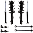 2011 Hyundai Tucson - 8-Piece Kit Front and Rear, Driver and Passenger Side, Shock and Fully Loaded Strut, FWD, Includes (2) Loaded Strut, (2) Shock, and (4) Sway Bar Link