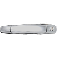 2011 GMC Sierra 3500 HD - 4-Piece Kit Front, Driver and Passenger Side Chrome Exterior Door Handle, Driver Side - With Key Hole; Passenger Side - Without Key Hole,  Includes (2) Exterior Door Handle and (2) Mirror Cover