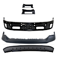 2014 Ram 1500 - 5-Piece Kit Front, Lower Bumper, For Models With Two Piece  Type, Painted Black,  Includes (1) Bumper, (1) Bumper Cover, (2) Bumper Trim, and (1) Valance