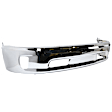 2014 Ram 1500 Outdoorsman - 5-Piece Kit Front, Lower Bumper, For Models With Two Piece  Type, Fog Lamps and Ram Logo On Grille, Without Parking Sensors, Chrome,  Includes (1) Bumper, (2) Bumper Bracket, (1) Bumper Cover, and (1) Valance