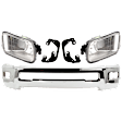 4-Piece Kit Bumper Chrome, Includes (1) Bumper, (2) Fog Light and (1) Fog Light Bracket