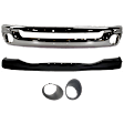 4-Piece Kit, Bumper, Chrome, Includes (1) Bumper, (1) Bumper Cover, and (2) Fog Light Trim