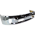 2014 Ram 1500 Outdoorsman - 5-Piece Kit Front, Lower Bumper, For Models With Two Piece  Type, Chrome,  Includes (1) Bumper, (2) Bumper Trim, and (2) Fog Light
