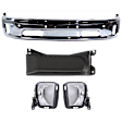 2017 Ram 1500 Rebel - 5-Piece Kit Front, Lower Bumper, For Models With Two Piece  Type, Chrome,  Includes (1) Bumper, (2) Bumper Trim, and (2) Fog Light