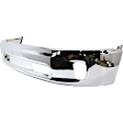 2014 Ram 1500 Tradesman - 5-Piece Kit Front, Lower Bumper, For Models With Two Piece  Type, Fog Lamps and Ram Logo On Grille, Without Parking Sensors, Chrome,  Includes (1) Bumper, (2) Bumper Trim, and (2) Fog Light