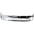 2014 Ram 1500 Tradesman - 5-Piece Kit Front, Lower Bumper, For Models With Two Piece  Type, Fog Lamps and Ram Logo On Grille, Without Parking Sensors, Chrome,  Includes (1) Bumper, (2) Bumper Trim, and (2) Fog Light