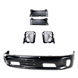 4-Piece Kit Front, Lower Bumper Painted Black, Includes (1) Bumper, (2) Fog Light and (1) Bumper Trim