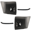 4-Piece Kit Front, Driver and Passenger Side Bumper End, Primed, Plastic, Includes (2) Bumper End and (2) Bumper Trim