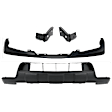 2009-2019 Nissan Frontier - 4-Piece Kit Front Bumper Trim, Primed, Includes (1) Bumper Trim, (1) Valance and (2) Bumper Bracket