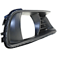 2007 Toyota Camry - 4-Piece Kit Front, Driver and Passenger Side Fog Light Trim, For Models With Front Bumper Lower Spoiler, Primed, Includes (2) Fog Light Trim and (2) Bumper Bracket