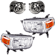4-Piece Kit Halogen Headlight, Without bulb(s), For Models Without Trail Package, Includes (2) Fog Light and (2) Headlight