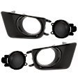 4-Piece Kit Fog Light Cover, Black, Includes (2) Fog Light Cover and (2) Fog Light Trim