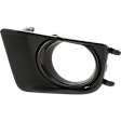 4-Piece Kit Fog Light Cover, Black, Includes (2) Fog Light Cover and (2) Fog Light Trim