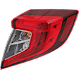 2016 Honda Civic - 4-Piece Kit Driver and Passenger Side LED Headlight, With bulb(s), Mounts on Body, North America Built Vehicle, OE Replacement, Sedan, Includes (2) Headlight and (2) Tail Light