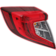 2016 Honda Civic - 4-Piece Kit Driver and Passenger Side LED Headlight, With bulb(s), Mounts on Body, North America Built Vehicle, OE Replacement, Sedan, Includes (2) Headlight and (2) Tail Light