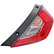 2016 Honda Civic - 4-Piece Kit Driver and Passenger Side LED Headlight, With bulb(s), Mounts on Body, North America Built Vehicle, OE Replacement, Sedan, Includes (2) Headlight and (2) Tail Light