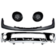 4-Piece Kit, Front Bumper, Chrome, Includes (1) Bumper, (1) Bumper Trim, and (2) Fog Light Cover