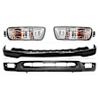2003 Toyota Tacoma - 4-Piece Kit Front Bumper, RWD, For Models Without Ground Effects, Paint to Match, Includes (1) Bumper, (2) Turn Signal Light, and (1) Valance