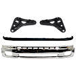 2001 Toyota Tundra - 4-Piece Kit Front, Lower Bumper, Standard Cab Pickup (Regular Cab), Chrome, Standard Cab Pickup, Includes (1) Bumper, (2) Bumper Bracket, and (1) Valance