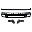4-Piece Kit, Bumper, Painted Black, Includes (1) Bumper, (2) Bumper Bracket, and (1) Valance