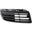 4-Piece Kit Front, Driver and Passenger Side, Outer Bumper Grille, Textured Black, Includes (2) Bumper Grille and (2) Bumper Trim