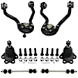6-Piece Kit Front Suspension Kit, Includes (2) Ball Joint, (2) Control Arm, and (2) Sway Bar Link