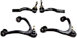 4-Piece Kit Control Arm Includes (2) Control Arm and (2) Tie Rod End